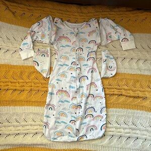 Baby Nightgown with detachable sleeves (size L/6-12m)
